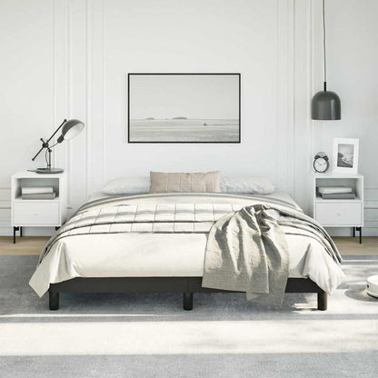 vidaXL Bed Frame without Mattress Black 152x203 cm Queen Faux Leather