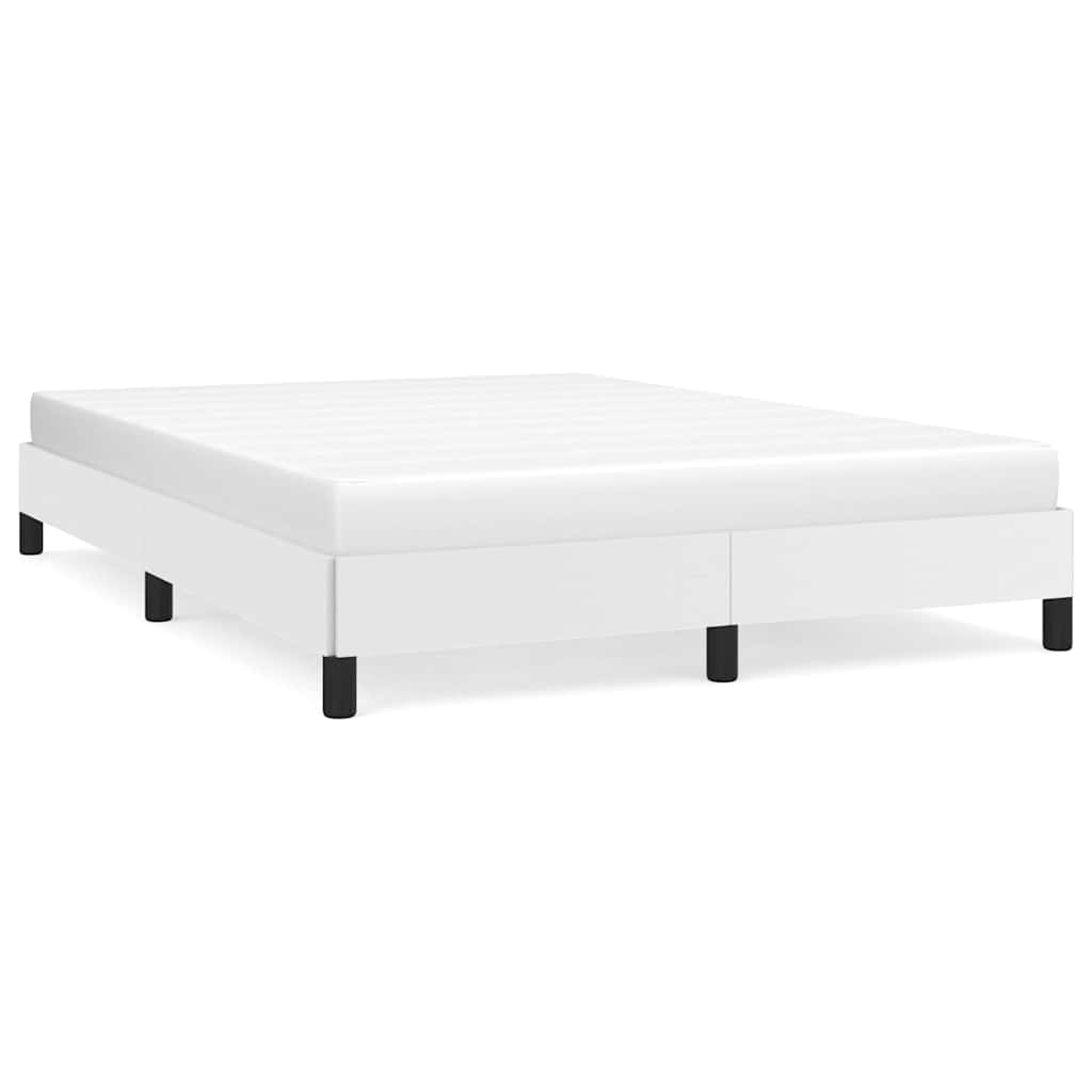 vidaXL Bed Frame without Mattress White 152x203 cm Queen Faux Leather