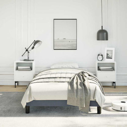 vidaXL Bed Frame without Mattress Dark Grey 100x203 cm Twin XL Velvet