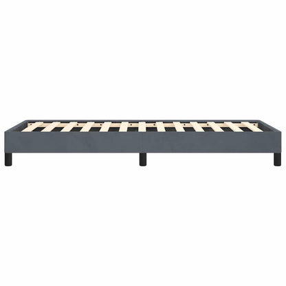 vidaXL Bed Frame without Mattress Dark Grey 100x203 cm Twin XL Velvet
