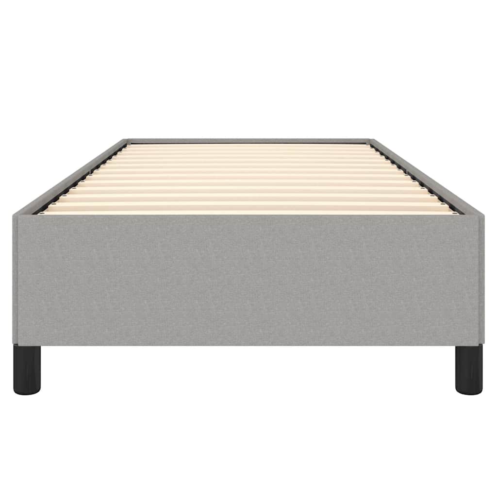 vidaXL Bed Frame without Mattress Light Grey 100x203 cm Twin XL Fabric
