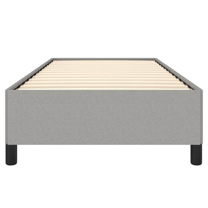 vidaXL Bed Frame without Mattress Light Grey 100x203 cm Twin XL Fabric