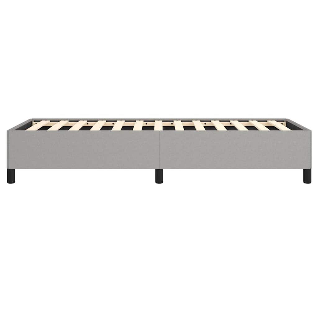 vidaXL Bed Frame without Mattress Light Grey 100x203 cm Twin XL Fabric