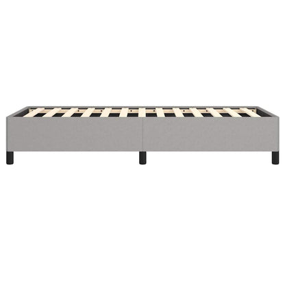vidaXL Bed Frame without Mattress Light Grey 100x203 cm Twin XL Fabric