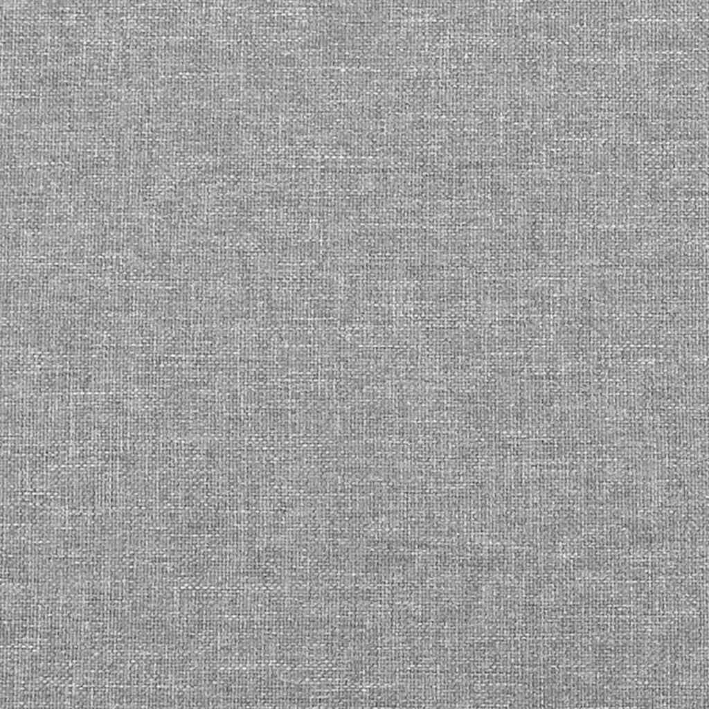 vidaXL Bed Frame without Mattress Light Grey 100x203 cm Twin XL Fabric