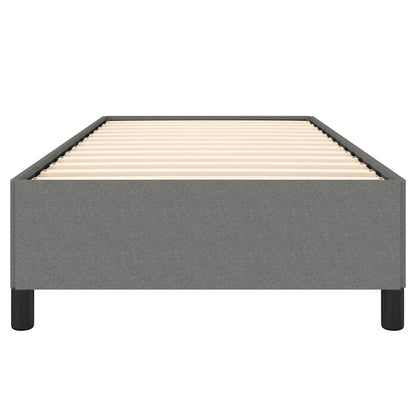 vidaXL Bed Frame without Mattress Dark Grey 100x203 cm Twin XL Fabric