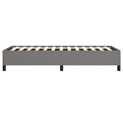 vidaXL Bed Frame without Mattress Dark Grey 100x203 cm Twin XL Fabric