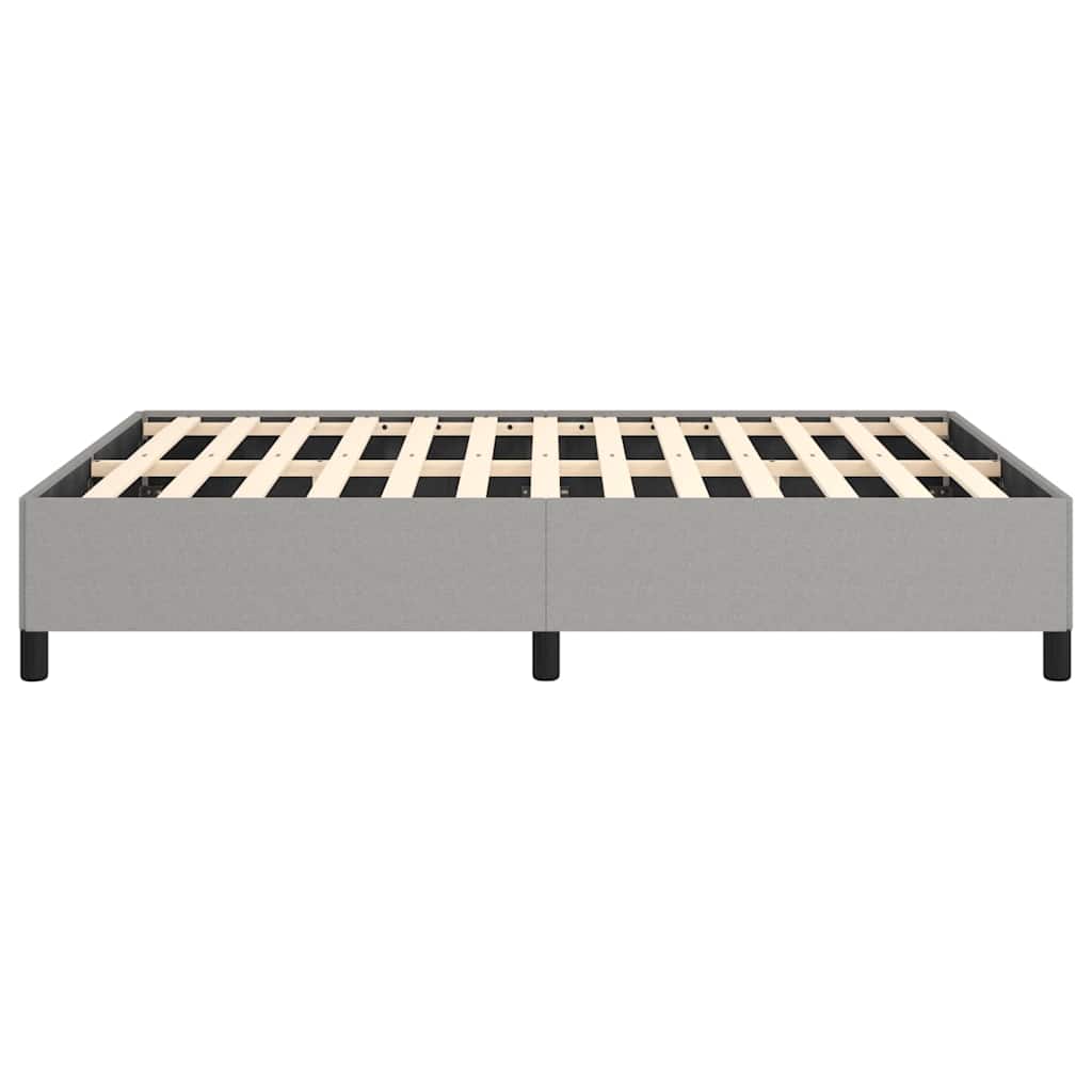 vidaXL Bed Frame without Mattress Light Grey 137x190 cm Full Fabric