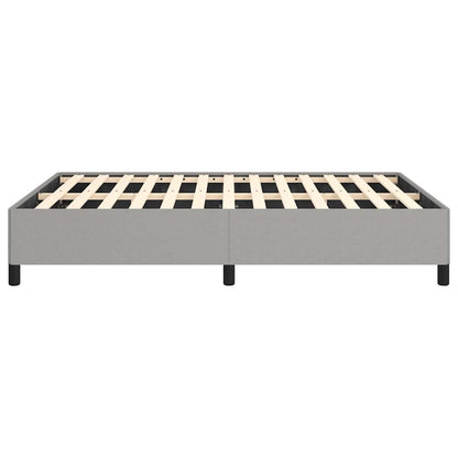 vidaXL Bed Frame without Mattress Light Grey 137x190 cm Full Fabric