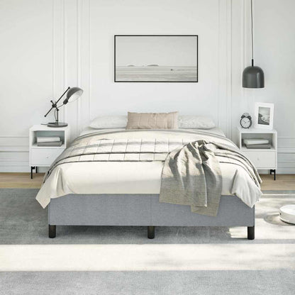 vidaXL Bed Frame without Mattress Light Grey 152x203 cm Queen Fabric