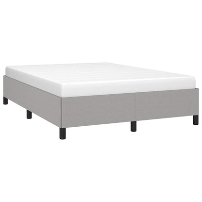 vidaXL Bed Frame without Mattress Light Grey 152x203 cm Queen Fabric