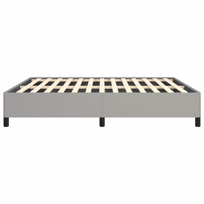 vidaXL Bed Frame without Mattress Light Grey 152x203 cm Queen Fabric