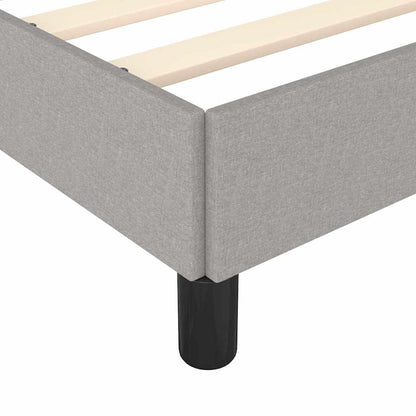 vidaXL Bed Frame without Mattress Light Grey 193x203 cm King Fabric