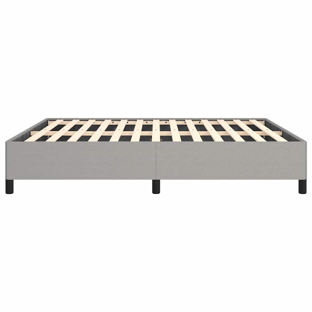 vidaXL Bed Frame without Mattress Light Grey California King Fabric