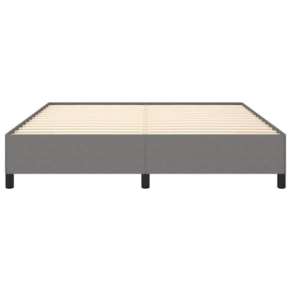 vidaXL Bed Frame without Mattress Dark Grey California King Fabric
