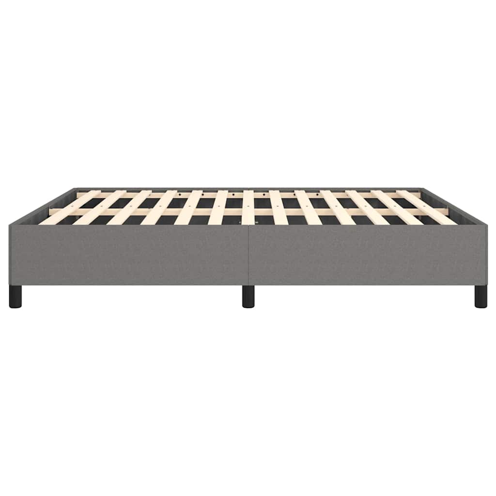 vidaXL Bed Frame without Mattress Dark Grey California King Fabric