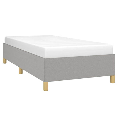 vidaXL Bed Frame without Mattress Light Grey 100x203 cm Twin XL Fabric