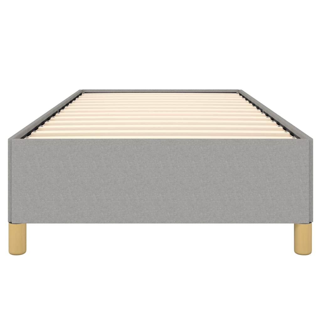 vidaXL Bed Frame without Mattress Light Grey 100x203 cm Twin XL Fabric