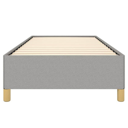 vidaXL Bed Frame without Mattress Light Grey 100x203 cm Twin XL Fabric