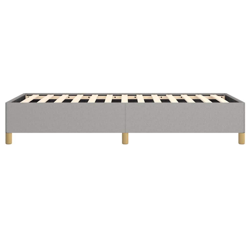 vidaXL Bed Frame without Mattress Light Grey 100x203 cm Twin XL Fabric