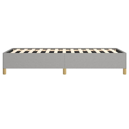 vidaXL Bed Frame without Mattress Light Grey 100x203 cm Twin XL Fabric