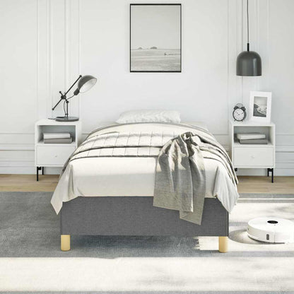 vidaXL Bed Frame without Mattress Dark Grey 100x203 cm Twin XL Fabric