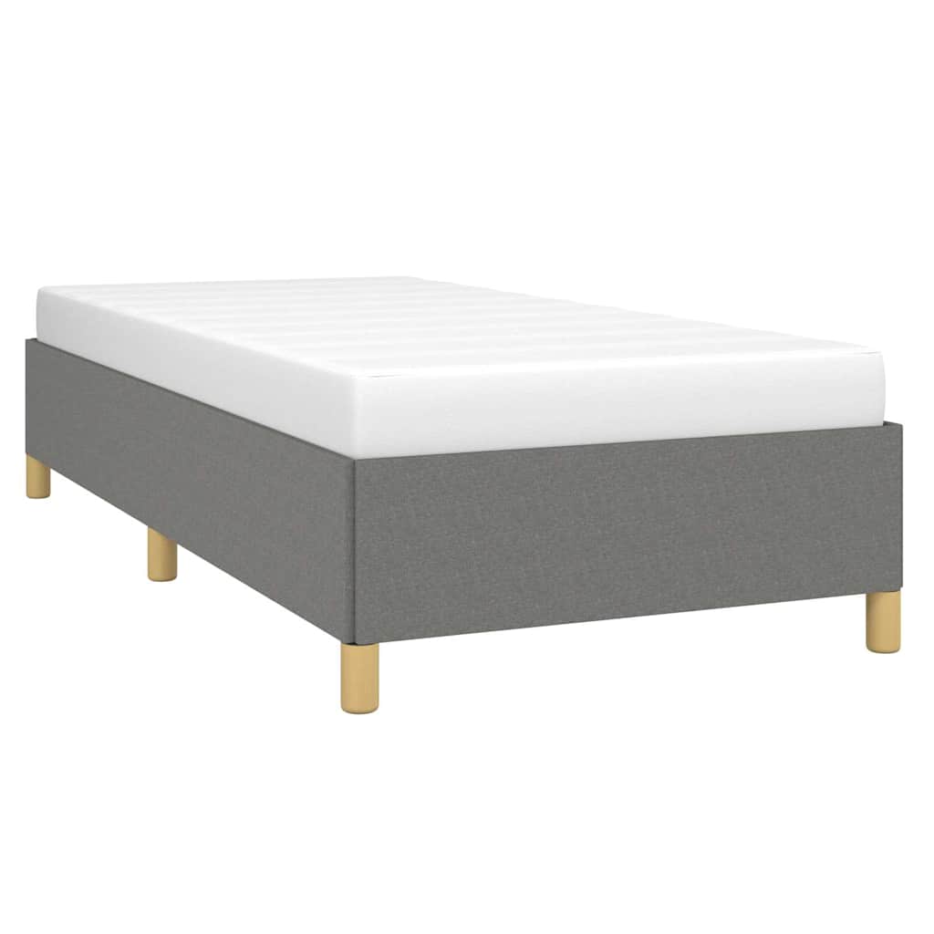 vidaXL Bed Frame without Mattress Dark Grey 100x203 cm Twin XL Fabric