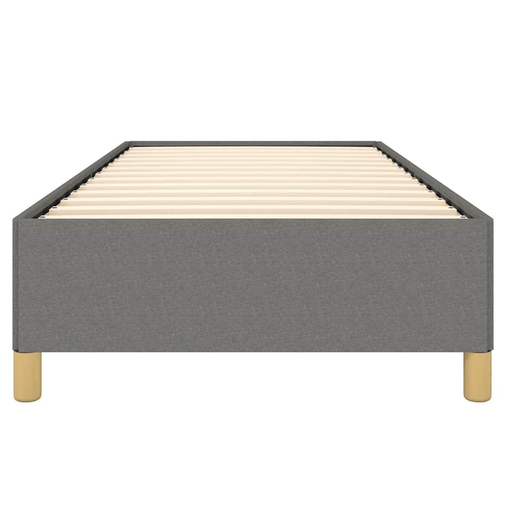 vidaXL Bed Frame without Mattress Dark Grey 100x203 cm Twin XL Fabric
