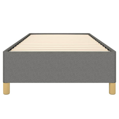 vidaXL Bed Frame without Mattress Dark Grey 100x203 cm Twin XL Fabric