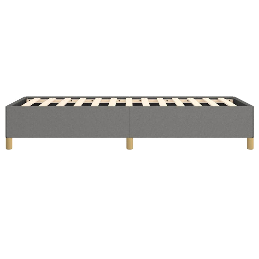 vidaXL Bed Frame without Mattress Dark Grey 100x203 cm Twin XL Fabric