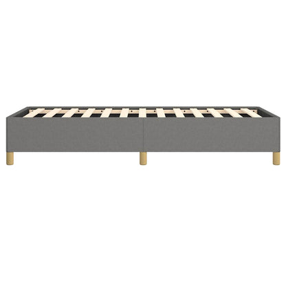 vidaXL Bed Frame without Mattress Dark Grey 100x203 cm Twin XL Fabric