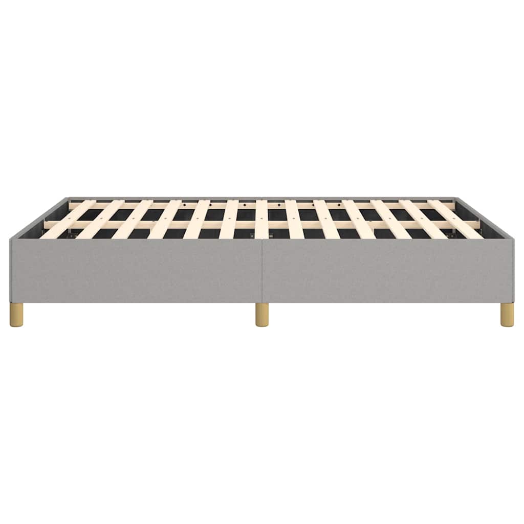 vidaXL Bed Frame without Mattress Light Grey 137x190 cm Full Fabric