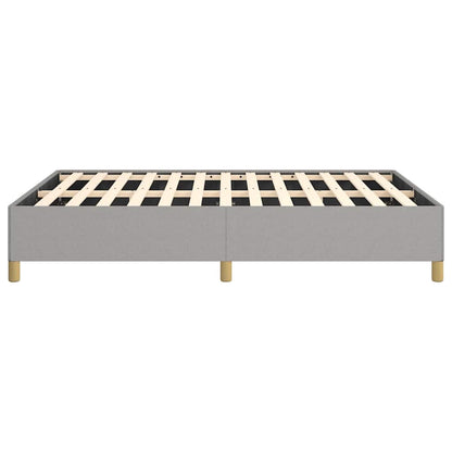 vidaXL Bed Frame without Mattress Light Grey 137x190 cm Full Fabric