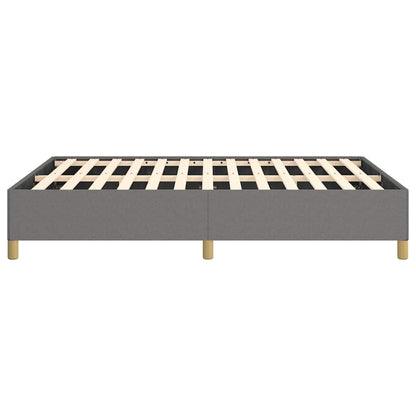 vidaXL Bed Frame without Mattress Dark Grey 137x190 cm Full Fabric