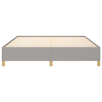vidaXL Bed Frame without Mattress Light Grey 152x203 cm Queen Fabric