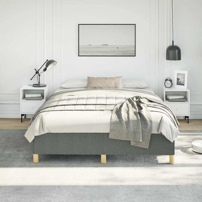 vidaXL Bed Frame without Mattress Dark Grey 152x203 cm Queen Fabric