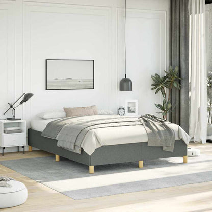 vidaXL Bed Frame without Mattress Dark Grey 152x203 cm Queen Fabric