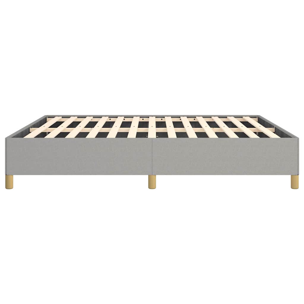 vidaXL Bed Frame without Mattress Light Grey California King Fabric