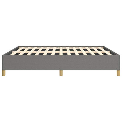 vidaXL Bed Frame without Mattress Dark Grey California King Fabric