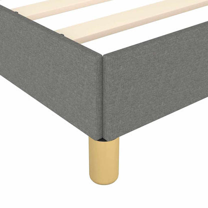 vidaXL Bed Frame without Mattress Dark Grey California King Fabric