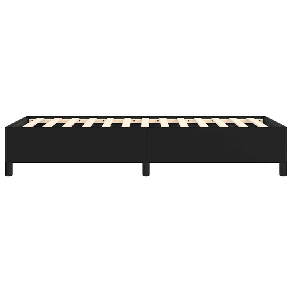vidaXL Bed Frame without Mattress Black 100x190 cm Twin Faux Leather