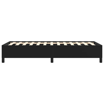 vidaXL Bed Frame without Mattress Black 100x190 cm Twin Faux Leather