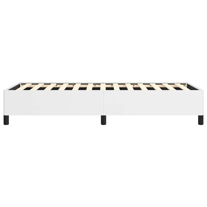 vidaXL Bed Frame without Mattress White 100x190 cm Twin Faux Leather