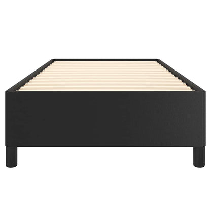 vidaXL Bed Frame without Mattress Black 100x203 cm Twin XL Faux Leather