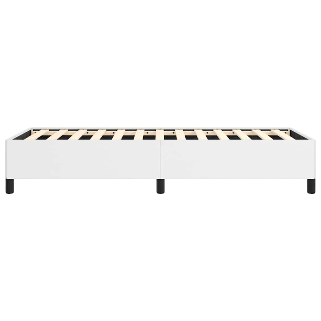 vidaXL Bed Frame without Mattress White 100x203 cm Twin XL Faux Leather