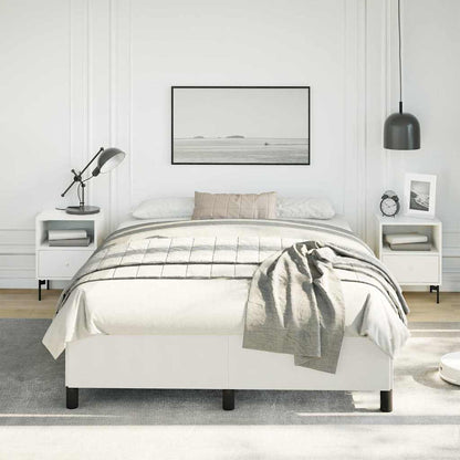 vidaXL Bed Frame without Mattress White 137x190 cm Full Faux Leather