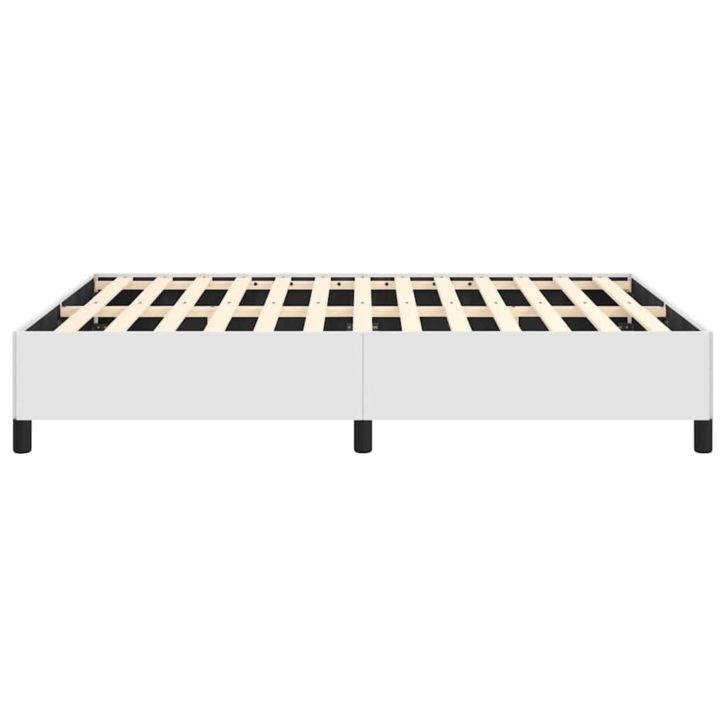vidaXL Bed Frame without Mattress White 137x190 cm Full Faux Leather