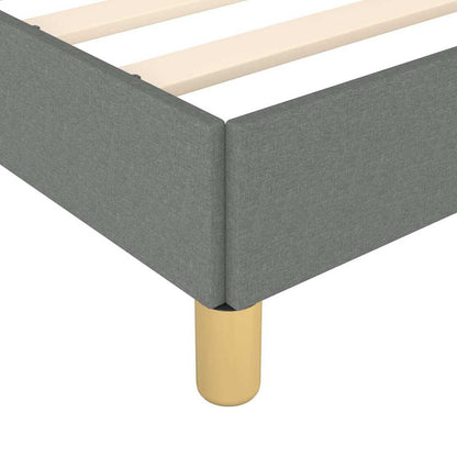 vidaXL Bed Frame without Mattress Dark Grey Twin XL Fabric