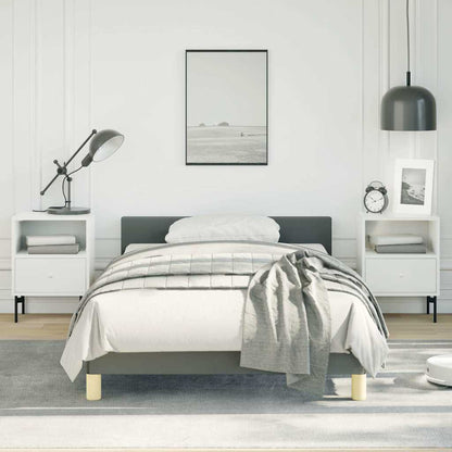 vidaXL Bed Frame without Mattress Dark Grey Twin XL Fabric