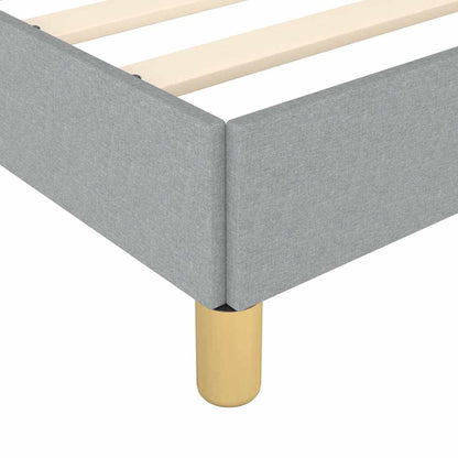 vidaXL Bed Frame without Mattress Light Grey Full Fabric